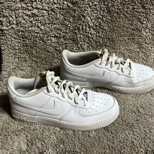 Nike Air Force 1. Size youth 7. Will also fit a women’s nine. White.